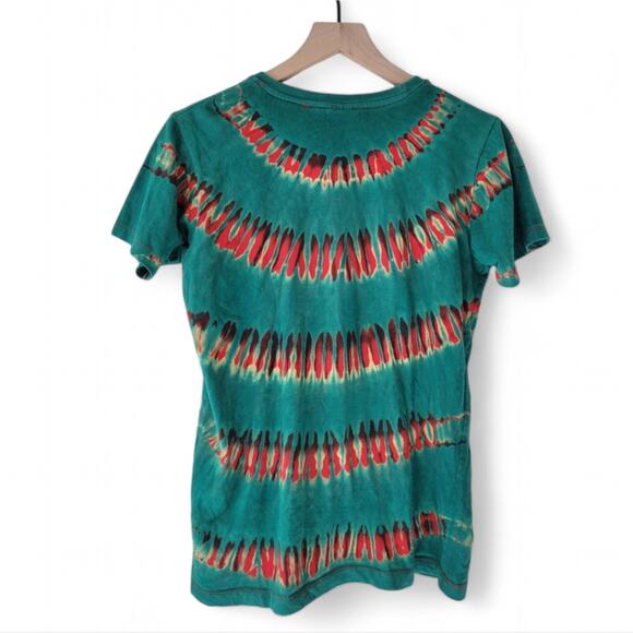 Eon Brand Tie Dyed Short Sleeve T-Shirt Size Small Green - Picture 2 of 4